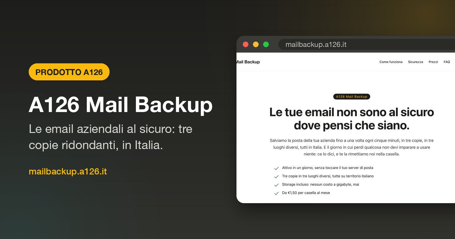 A126 Mail Backup