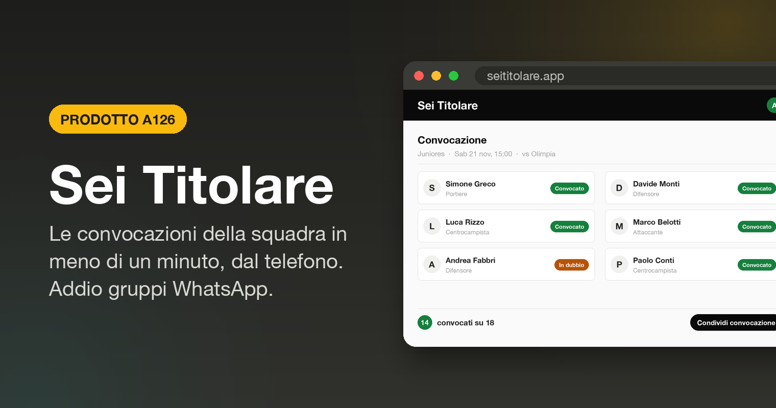 Sei Titolare